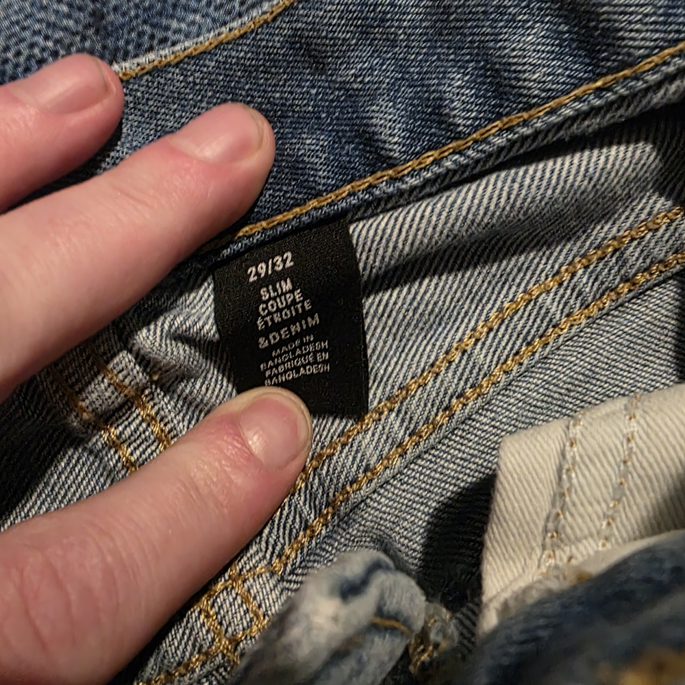 Slim Fit Blue Jeans